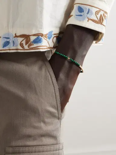 LUIS MORAIS 14-Karat Gold, Malachite and Onyx Beaded Bracelet - Men | Thumbnail 2 LUIS MORAIS 14-Karat Gold, Malachite and Onyx Beaded Bracelet - Men | Thumbnail 2