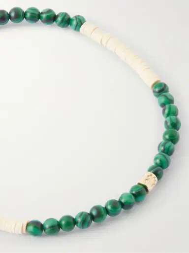 LUIS MORAIS 14-Karat Gold, Malachite and Onyx Beaded Bracelet - Men | Thumbnail 4 LUIS MORAIS 14-Karat Gold, Malachite and Onyx Beaded Bracelet - Men | Thumbnail 4