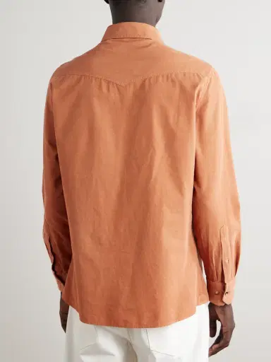 Brunello Cucinelli Cotton-Corduroy Western Shirt - Men | Thumbnail 4 Brunello Cucinelli Cotton-Corduroy Western Shirt - Men | Thumbnail 4