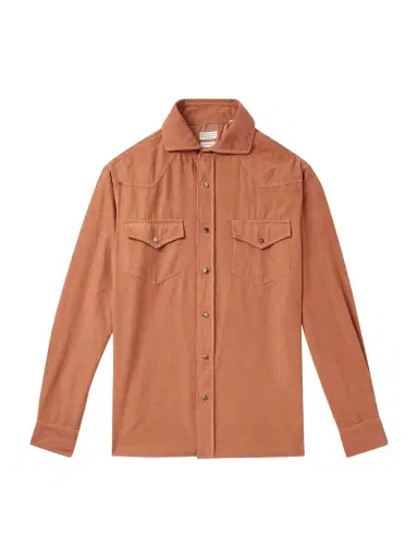 Brunello Cucinelli Cotton-Corduroy Western Shirt - Men | Thumbnail 1 Brunello Cucinelli Cotton-Corduroy Western Shirt - Men | Thumbnail 1