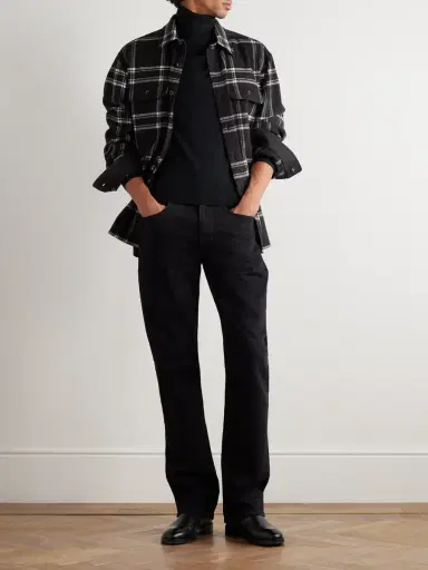 Ralph Lauren Purple Label Gable Checked Wool-Flannel Shirt - Men | Thumbnail 2 Ralph Lauren Purple Label Gable Checked Wool-Flannel Shirt - Men | Thumbnail 2