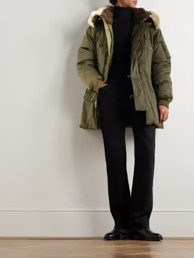 Ralph Lauren Purple Label Shearling-Trimmed Shell Down Jacket - Men | Thumbnail 2 Ralph Lauren Purple Label Shearling-Trimmed Shell Down Jacket - Men | Thumbnail 2