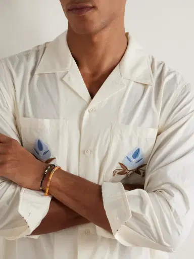 LUIS MORAIS 14-Karat Gold Onyx Beaded Bracelet - Men | Thumbnail 5 LUIS MORAIS 14-Karat Gold Onyx Beaded Bracelet - Men | Thumbnail 5