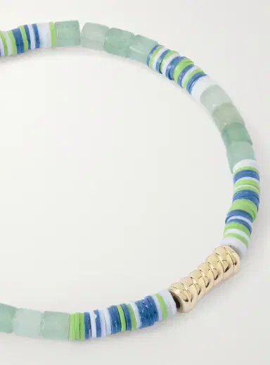 LUIS MORAIS 14-Karat Gold Green Aventurine Beaded Bracelet - Men | Thumbnail 4 LUIS MORAIS 14-Karat Gold Green Aventurine Beaded Bracelet - Men | Thumbnail 4