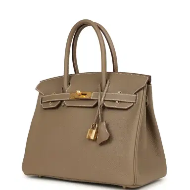HERMÈS Hermes Birkin 30 Etoupe Togo Gold Hardware | Thumbnail 3 HERMÈS Hermes Birkin 30 Etoupe Togo Gold Hardware | Thumbnail 3