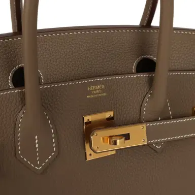 HERMÈS Hermes Birkin 30 Etoupe Togo Gold Hardware | Thumbnail 7 HERMÈS Hermes Birkin 30 Etoupe Togo Gold Hardware | Thumbnail 7
