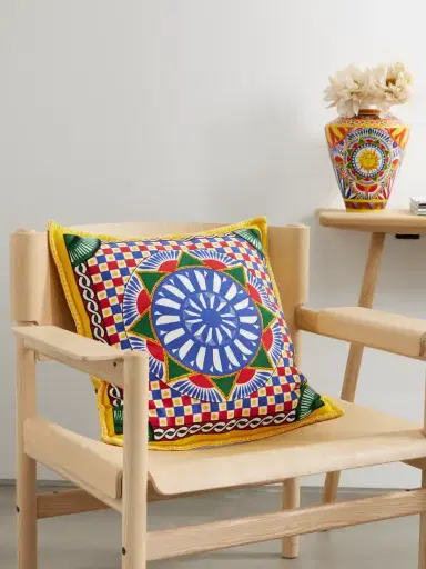 Dolce & Gabbana Cashmere-jacquard Cushion | Thumbnail 2 Dolce & Gabbana Cashmere-jacquard Cushion | Thumbnail 2
