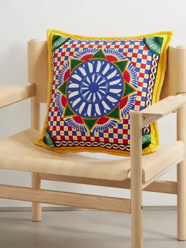 Dolce & Gabbana Cashmere-jacquard Cushion | Thumbnail 1 Dolce & Gabbana Cashmere-jacquard Cushion | Thumbnail 1