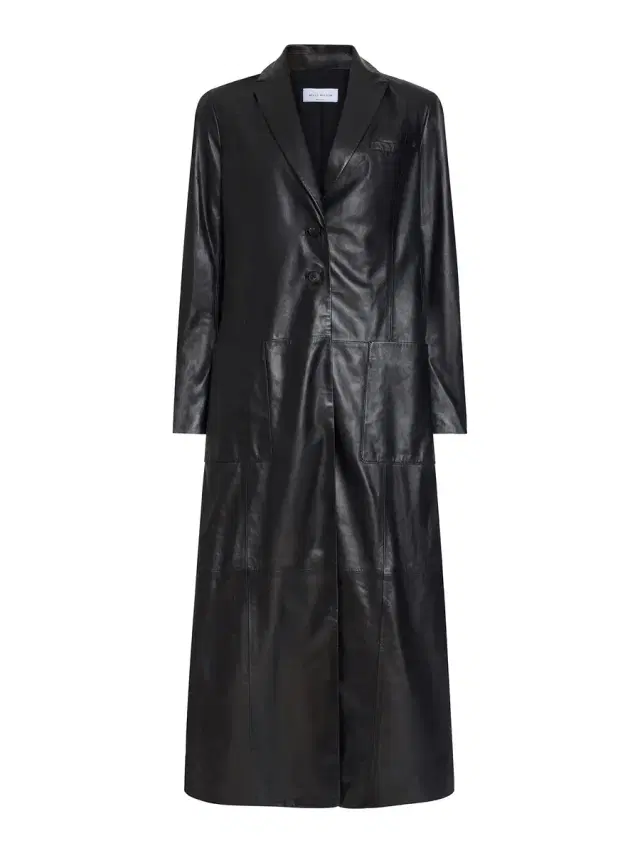 Delphine Leather Maxi Coat Delphine Leather Maxi Coat