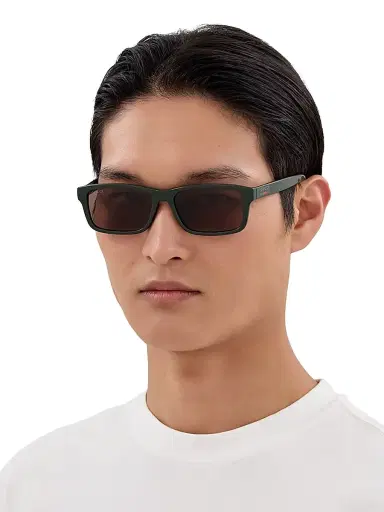 Gucci Men's Lines 57MM Rectangular Sunglasses - Green Brown | Thumbnail 2 Gucci Men's Lines 57MM Rectangular Sunglasses - Green Brown | Thumbnail 2