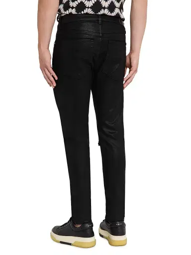 Amiri Men's MX1 Waxed Skinny Jeans - Black | Thumbnail 4 Amiri Men's MX1 Waxed Skinny Jeans - Black | Thumbnail 4