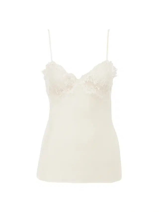 Women's Lace-Trimmed Silk Cami - Eden White Women's Lace-Trimmed Silk Cami - Eden White