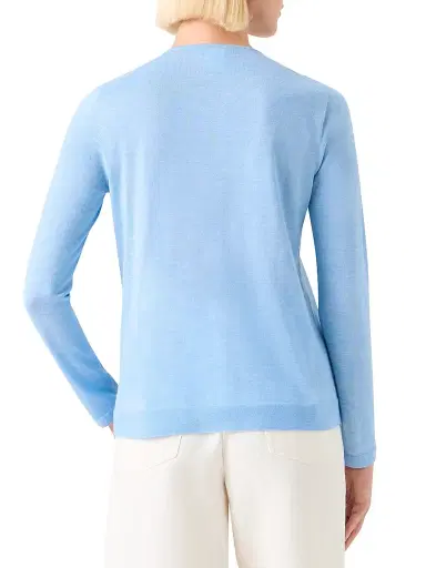 Akris Women's Fine Gauge Cashmere-Silk Sweater | Thumbnail 5 Akris Women's Fine Gauge Cashmere-Silk Sweater | Thumbnail 5