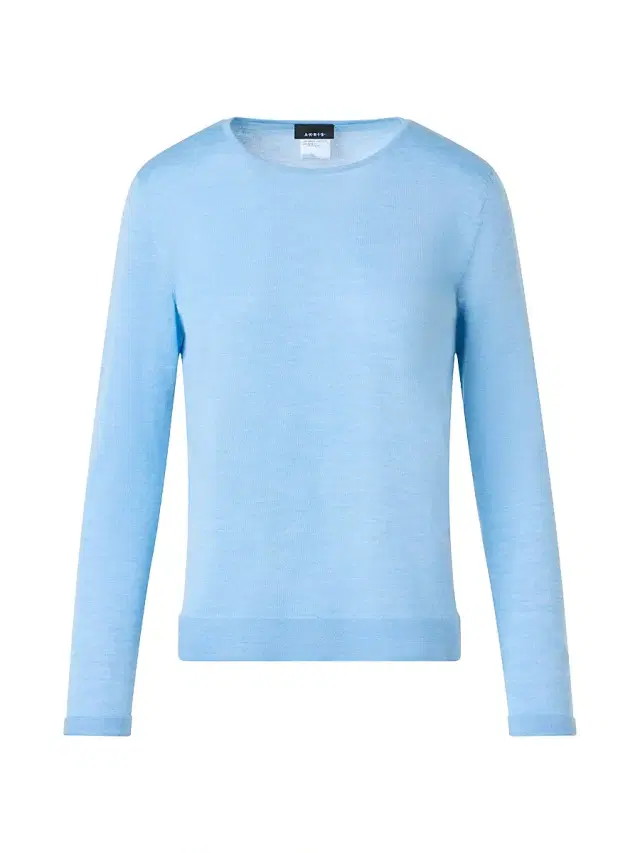 Women's Fine Gauge Cashmere-Silk Sweater - Powder Blue Women's Fine Gauge Cashmere-Silk Sweater - Powder Blue