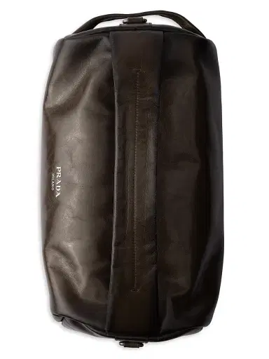 Prada Men's Antiqued Leather Shoulder Bag - Green | Thumbnail 6 Prada Men's Antiqued Leather Shoulder Bag - Green | Thumbnail 6