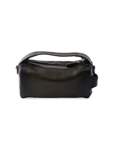 Prada Men's Antiqued Leather Shoulder Bag - Green | Thumbnail 5 Prada Men's Antiqued Leather Shoulder Bag - Green | Thumbnail 5