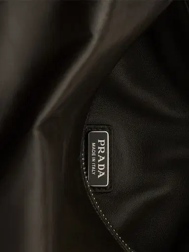 Prada Men's Antiqued Leather Shoulder Bag - Green | Thumbnail 7 Prada Men's Antiqued Leather Shoulder Bag - Green | Thumbnail 7