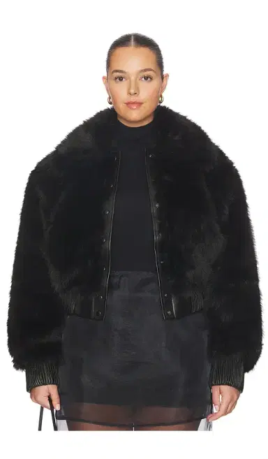 AFRM Adelaide Faux Fur Bomber Jacket | Thumbnail 2 AFRM Adelaide Faux Fur Bomber Jacket | Thumbnail 2