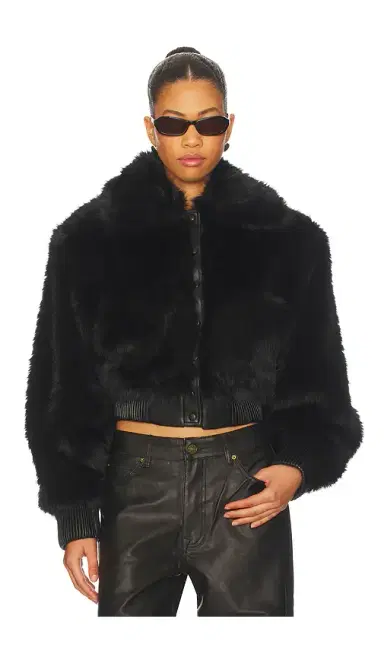 AFRM Adelaide Faux Fur Bomber Jacket | Thumbnail 1 AFRM Adelaide Faux Fur Bomber Jacket | Thumbnail 1