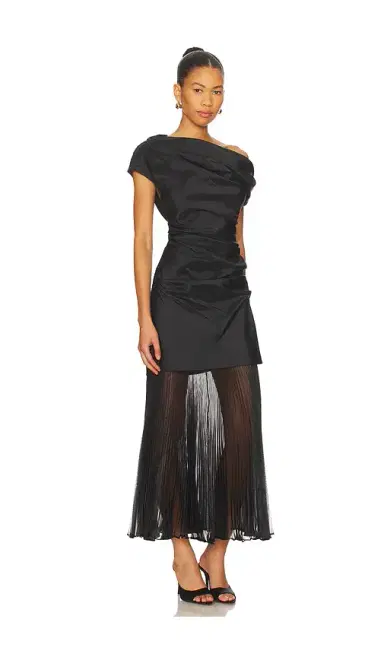 SIMKHAI Ammalie Combo Midi Dress | Thumbnail 2 SIMKHAI Ammalie Combo Midi Dress | Thumbnail 2
