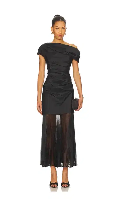 SIMKHAI Ammalie Combo Midi Dress | Thumbnail 1 SIMKHAI Ammalie Combo Midi Dress | Thumbnail 1