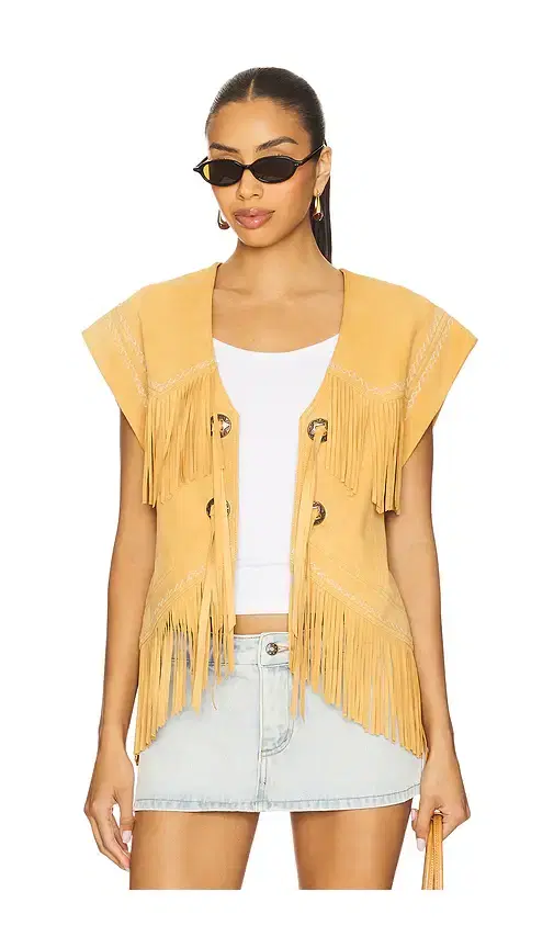 Fearless Heart Suede Fringe Vest Fearless Heart Suede Fringe Vest