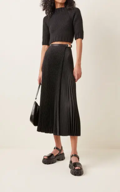 Prada Cropped Cashmere Sweater | Thumbnail 2 Prada Cropped Cashmere Sweater | Thumbnail 2