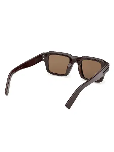 Zegna Men's 48MM Square Sunglasses - Dark Brown | Thumbnail 6 Zegna Men's 48MM Square Sunglasses - Dark Brown | Thumbnail 6