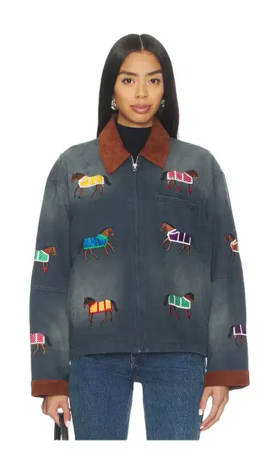 Found Lariat Horse Embroidered Work Jacket | Thumbnail 2 Found Lariat Horse Embroidered Work Jacket | Thumbnail 2