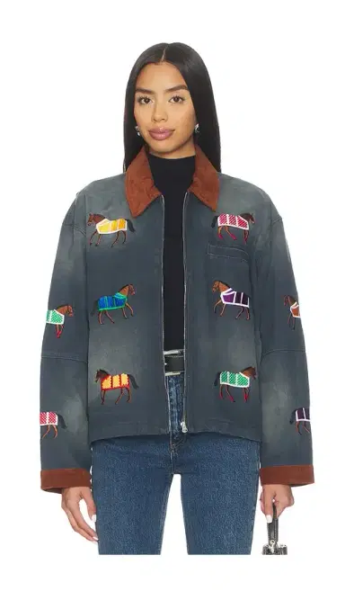 Found Lariat Horse Embroidered Work Jacket | Thumbnail 1 Found Lariat Horse Embroidered Work Jacket | Thumbnail 1