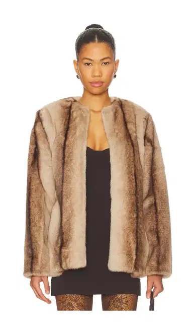 Line & Dot The City Faux Fur Jacket | Thumbnail 2 Line & Dot The City Faux Fur Jacket | Thumbnail 2