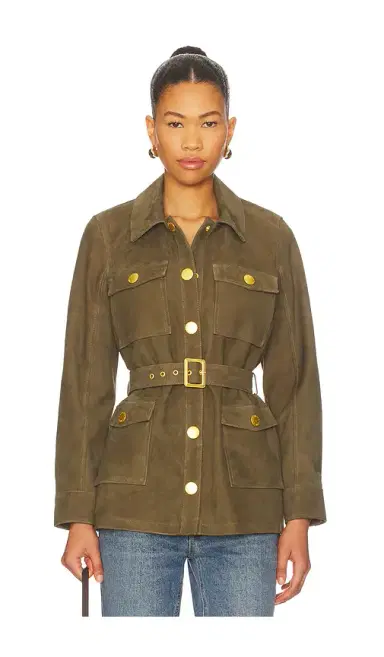 L'AGENCE Ishani Belted Jacket | Thumbnail 1 L'AGENCE Ishani Belted Jacket | Thumbnail 1