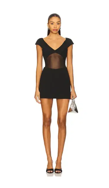 Misha The Salvador Bonded Crepe Mini Dress | Thumbnail 1 Misha The Salvador Bonded Crepe Mini Dress | Thumbnail 1