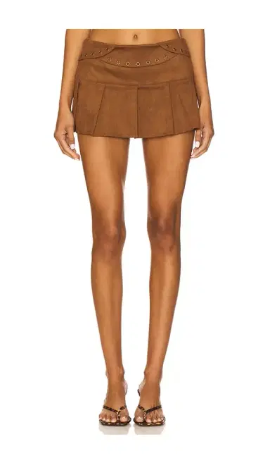 Zemeta Suede Attic Box Skirt | Thumbnail 1 Zemeta Suede Attic Box Skirt | Thumbnail 1