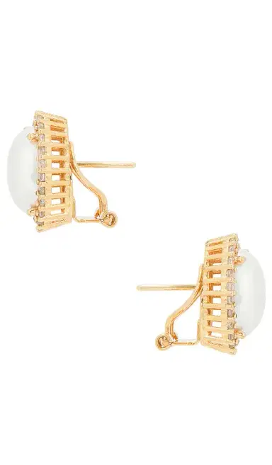 Anton Heunis Omega Clasp Oval Stud | Thumbnail 2 Anton Heunis Omega Clasp Oval Stud | Thumbnail 2