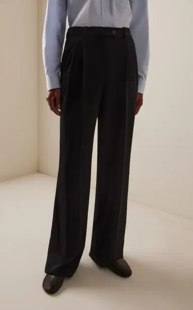 The Row Virgil Pleated Wool Pants | Thumbnail 3 The Row Virgil Pleated Wool Pants | Thumbnail 3