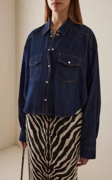 Khaite Grenon Chambray Shirt | Thumbnail 2 Khaite Grenon Chambray Shirt | Thumbnail 2