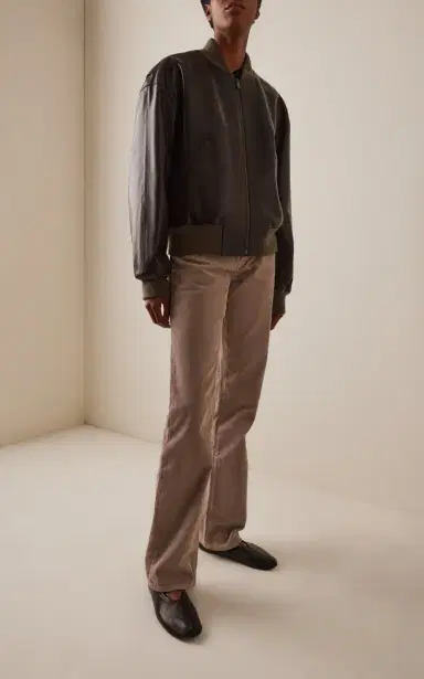 The Row Morisel Leather Bomber Jacket | Thumbnail 2 The Row Morisel Leather Bomber Jacket | Thumbnail 2