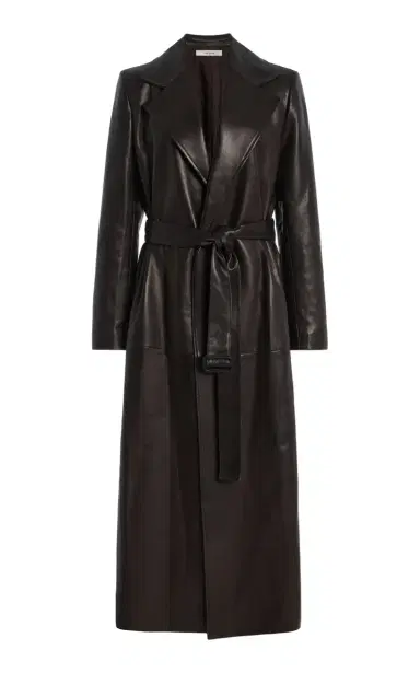 The Row Raisa Leather Coat | Thumbnail 1 The Row Raisa Leather Coat | Thumbnail 1