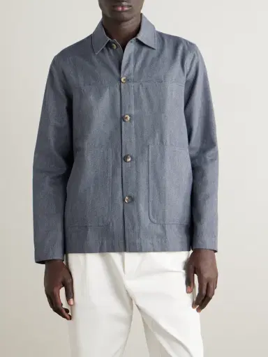 Frescobol Carioca Belford Herringbone Cotton and Cashmere-Blend Jacket - Men | Thumbnail 3 Frescobol Carioca Belford Herringbone Cotton and Cashmere-Blend Jacket - Men | Thumbnail 3