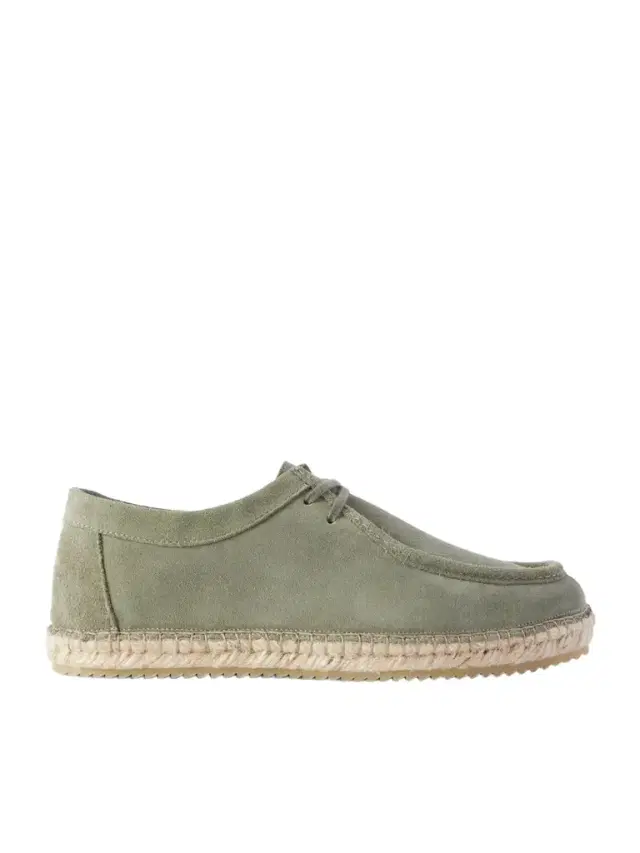 Rodolfo Jute-Trimmed Suede Derby Shoes - Men Rodolfo Jute-Trimmed Suede Derby Shoes - Men