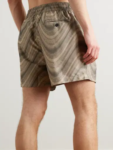 Frescobol Carioca Rio Straight-Leg Mid-Length Recycled Jacquard Swim Shorts - Men | Thumbnail 3 Frescobol Carioca Rio Straight-Leg Mid-Length Recycled Jacquard Swim Shorts - Men | Thumbnail 3