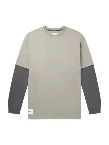 WTAPS Logo-Appliquéd Layered Cotton-Jersey T-Shirt - Men | Thumbnail 1 WTAPS Logo-Appliquéd Layered Cotton-Jersey T-Shirt - Men | Thumbnail 1