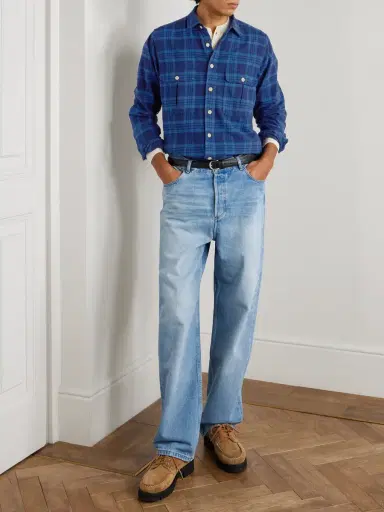 Drake's Checked Cotton-Flannel Shirt - Men | Thumbnail 2 Drake's Checked Cotton-Flannel Shirt - Men | Thumbnail 2