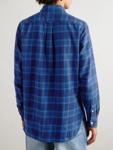 Drake's Checked Cotton-Flannel Shirt - Men | Thumbnail 4 Drake's Checked Cotton-Flannel Shirt - Men | Thumbnail 4