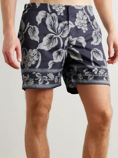 Orlebar Brown Bulldog Petralis Straight-Leg Mid-Length Printed Recycled Swim Shorts - Men | Thumbnail 2 Orlebar Brown Bulldog Petralis Straight-Leg Mid-Length Printed Recycled Swim Shorts - Men | Thumbnail 2