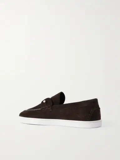 Christian Louboutin Chambeliboat Embellished Suede Loafers - Men | Thumbnail 4 Christian Louboutin Chambeliboat Embellished Suede Loafers - Men | Thumbnail 4