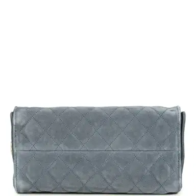 Chanel Chanel Small 25 Hobo Bag Blue Suede Antique Gold Hardware | Thumbnail 5 Chanel Chanel Small 25 Hobo Bag Blue Suede Antique Gold Hardware | Thumbnail 5