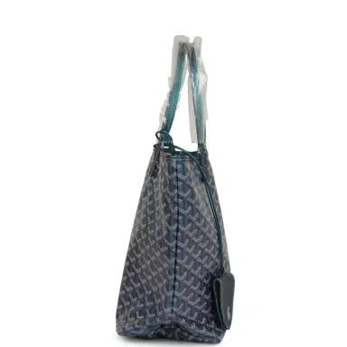 goyard Goyard Goyardine Pearly Blue Saint Louis PM Tote Bag Palladium Hardware | Thumbnail 3 goyard Goyard Goyardine Pearly Blue Saint Louis PM Tote Bag Palladium Hardware | Thumbnail 3