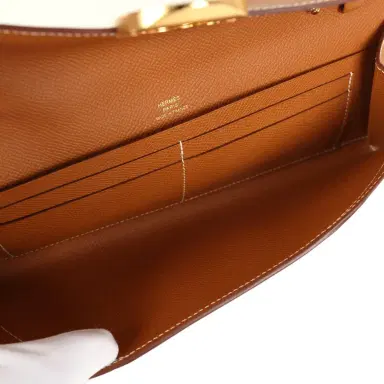 HERMÈS Hermes Maillon Chaine d'Ancre Wallet to Go Gold Epsom Gold Hardware | Thumbnail 7 HERMÈS Hermes Maillon Chaine d'Ancre Wallet to Go Gold Epsom Gold Hardware | Thumbnail 7